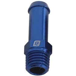 MALE 1/16" NPT TO 1/4" BARB BLUE STRAIGHT MALE TO MALE