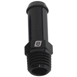 MALE 1/16" NPT TO 1/4" BARB BLACK STRAIGHT MALE TO MALE