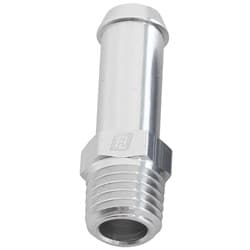 MALE 1/16" NPT TO 1/4" BARB SILVER STRAIGHT MALE TO MALE