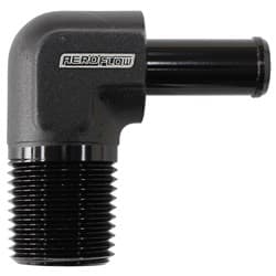 90 DEG 3/8" NPT TO -6 100/450 SERIES BRAIDED HOSE AN SIZE