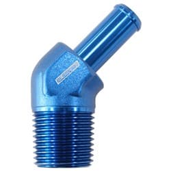 45 DEG 3/8" NPT TO -10 100/450SERIES HOSE BLUE SUIT BRAIDED