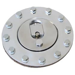 BILLET ALUMINIUM FUEL CAP POLISHED-GASKET-BOLTS