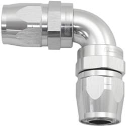 90 DEG -8AN TO -8AN CUTTER FULL FLOW DOUBLE HOSE ENDS