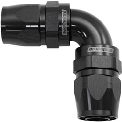 90 DEG -10AN TO -10AN CUTTER FULL FLOW DOUBLE HOSE ENDS