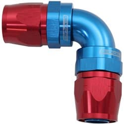 90 DEG -16AN TO -16AN CUTTER FULL FLOW DOUBLE HOSE ENDS
