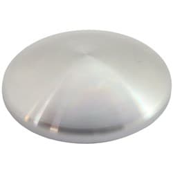 WELD ON MACHINED TANK END FOR 2" 51mm ALUMINIUM PIPE