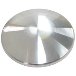 WELD ON MACHINED TANK END FOR 5.00" 127mm ALUMINIUM PIPE