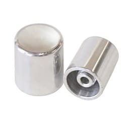 BILLET A/C CHARGE PORT COVER SUITS LARGE #6 & #8 CHARGE POR