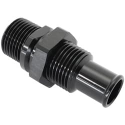BILLET BULKHEAD INSERTS #10 ACFITTING TO 5/8" BARB BLACK