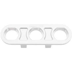 BILLET BULKHEAD PLATE 3 PORT MODULAR UNIVERSAL POLISHED AN AC Aeroflow - AF 88-2020