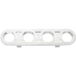 BILLET BULKHEAD PLATE 4 PORT MODULAR UNIVERSAL POLISHED AN AC Aeroflow - AF 88-2021