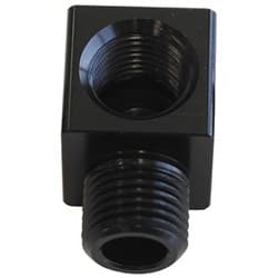 90 DEG MALE TO F/MALE 1/8" BLACK ADAPTER TIGHT RADIUS