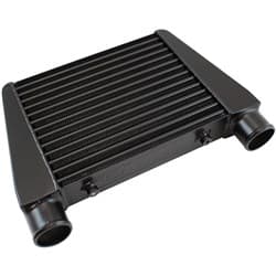 V-MOUNT STREET INTERCOOLER 330 x 280 x 76mm 2.5" BLACK
