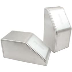 INTERCOOLER END TANKS 230x112 TOP BOTTOM INLET OUTLET PAIR Aeroflow - AF 90-1173