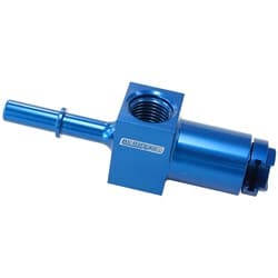 5/16" FEMALE TO MALE WITH 1/8"PORT BLUE QUICK CONNECT EFI