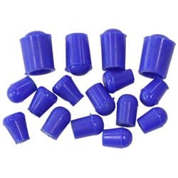 Vac blank off plugs (16) blue silicone blank off caps x 16