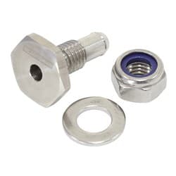 stainless steel soft hose vac port adapter