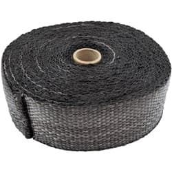 EXHAUST INSULATION WRAP2"X50FT50 FOOT BLACK ROLL