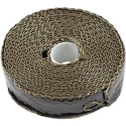 TITANIUM ALUMINISED EXHAUST WRAP INSULATION 1" x 50ft ROLLBLACK FOIL Aeroflow AF 91-3016