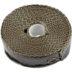 TITANIUM ALUMINISED EXHAUST WRAP INSULATION 1" x 15ft ROLLBLACK FOIL Aeroflow AF 91-3018