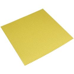 12" X 12" ALUMINIUM EMBOSSED HEAT SHIELD CUT OR FOLD GOLD