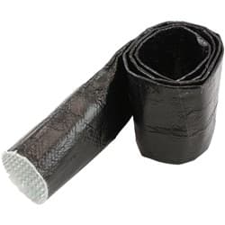 ALUMINISED SLEEVE 1-5/8-2" BLACK FINISH 1 meter / 3 ft