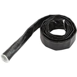 ALUMINISED HEAT SLEEVE 1/4-1/2BLACK FINISH 3.7 meter / 12ft