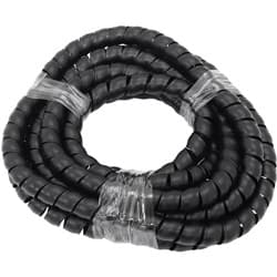 15.7mm I.D SPIRAL WRAP COVER BRAIDED HOSE WIRE 3.7 METERS BLACK Aeroflow - AF 91-9855