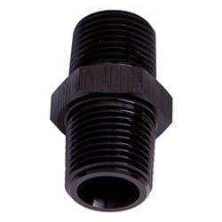 MALE COUPLER 1/4" NPT BLACK MALE TO MALE