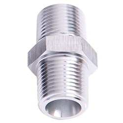 MALE COUPLER 3/4" NPT SILVER MALE TO MALE