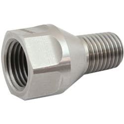 NPT PIPE EXPANDER STAINLESS 1/8" NPT MALE 1/16" NPT FEMALE