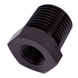NPT PIPE REDUCER, BLACK 1/4" NPT MALE, 1/8" NPT FEMALE