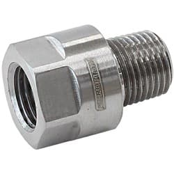 M10X1.0 PIPE REDUCER TO MALE 1/8" NPT STAINLESS STEEL BOSCH