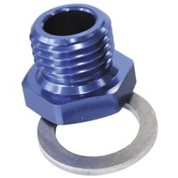 M12X1.5 PIPE REDUCER TO F/MALE1/8" NPT BLUE LS TEMP ADAPT