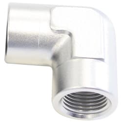 90 Deg Female - Female Elbow 3/8 NPT Silver