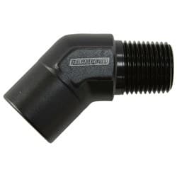 45 Deg Female - Male Elbow 1/2 NPT Black