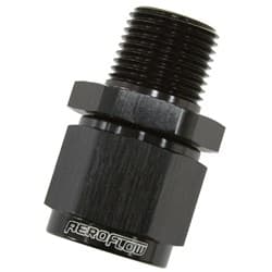 1/8" NPT TO -4AN FEMALE NUT BLACK STRAIGHT SWIVEL NUT