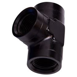 FEMALE PIPE TEE 1/4" NPT BLACK FEMALE 1/4" NPT