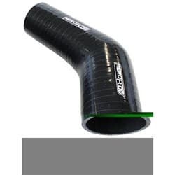 Silicone Hose Reducer 45 Deg; Black I.D .75-.70" 19-18mm, wall 4.5 x 140mm 9202-075-070