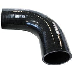 Silicone Hose 90 Deg; Black I.D 1.25" 32mm, Wall 4.5mm, 150mm Leg AF 9203-125