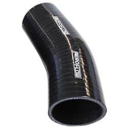 Silicone Hose 23 Deg; Black I.D 3.25" 82mm, Wall 5.3mm, 125mm Leg AF 9207-325
