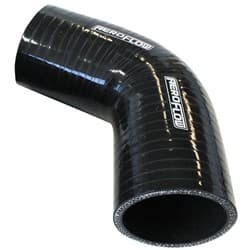 Silicone Hose 67 Deg; Black I.D 3.00" 76mm, Wall 5.3mm, 125mm Leg AF 9208-300