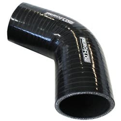 Silicone Hose 67 Deg; Black I.D 4.00" 102mm, Wall 5.3mm, 125 Leg AF 9208-400