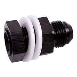 FUEL CELL FITTING -8AN BLACK FUEL CELL BULKHEAD FITT