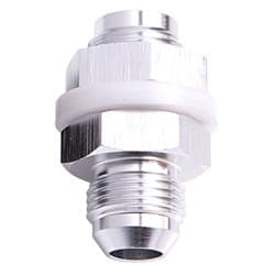 FUEL CELL FITTING -8AN SILVER FUEL CELL BULKHEAD FITT