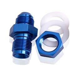 FUEL CELL FITTING -16AN BLUE FUEL CELL BULKHEAD FITT