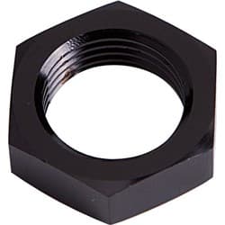 BULKHEAD NUT -10AN BLACK SINGLE NUT