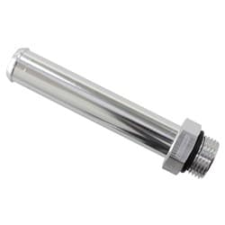 -8ORB TO 19MM BARB TURBO DRAINEXTENSION SILVER 100MM OAL