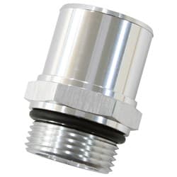 -16ORB TO 1-3/8" / 35mm BARB SILVER 55MM OAL