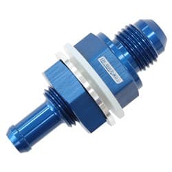 -6AN BULKHEAD FITTING WITH 3/8BARB FOR PUSH ON HOSE